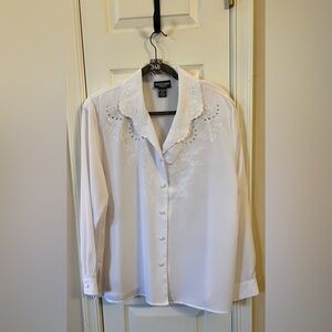 Notations Classic White Blouse